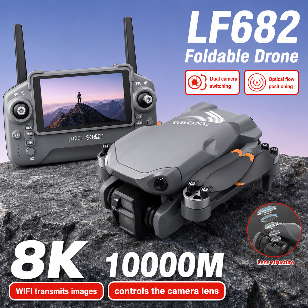 Drone Gimbal Brushless - Дрон для аэрофотосъемки LF682 с двумя