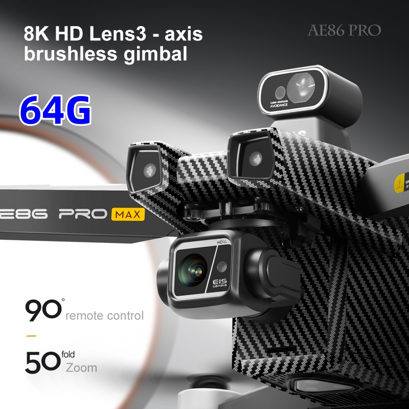 Drone Gimbal 3 Axis - AE86 PRO MAX GPS Дрон Профессиональный