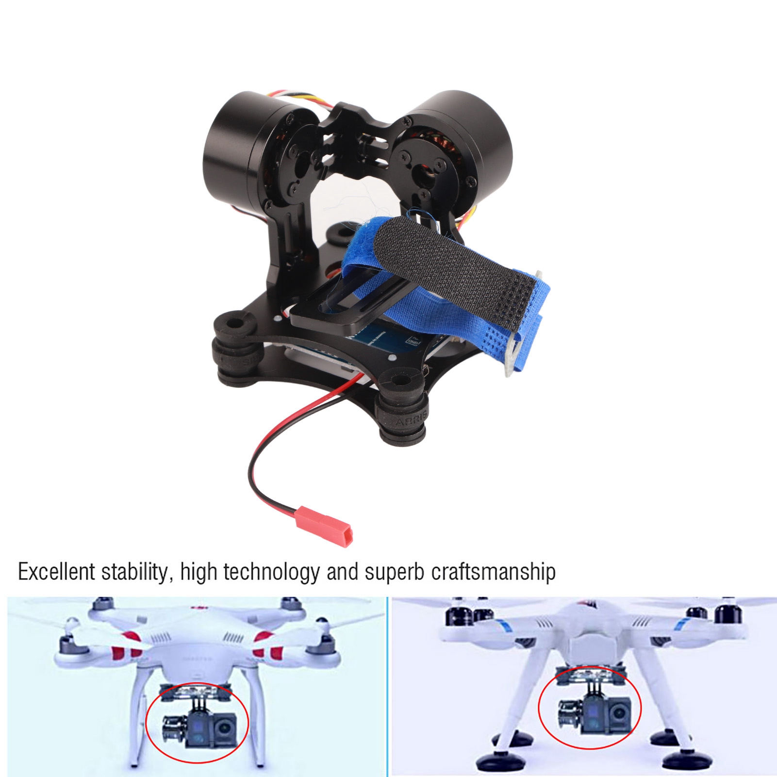 Drone Gimbal For Gopro - Бесщеточный металлический стабилизатор BGC 2.2 для