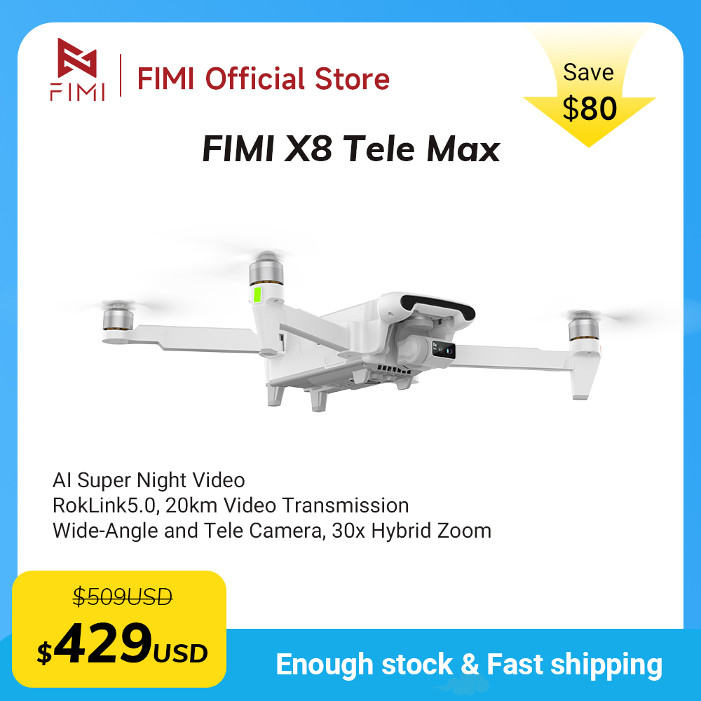 Новый дрон FIMI X8 Tele Max с  – обзор и цена Drone Gimbal 3 Axis