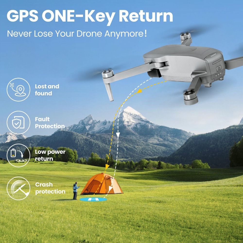 Глобальный мини-дрон MiniX! 4K – обзор и цена Drone Gimbal Mount