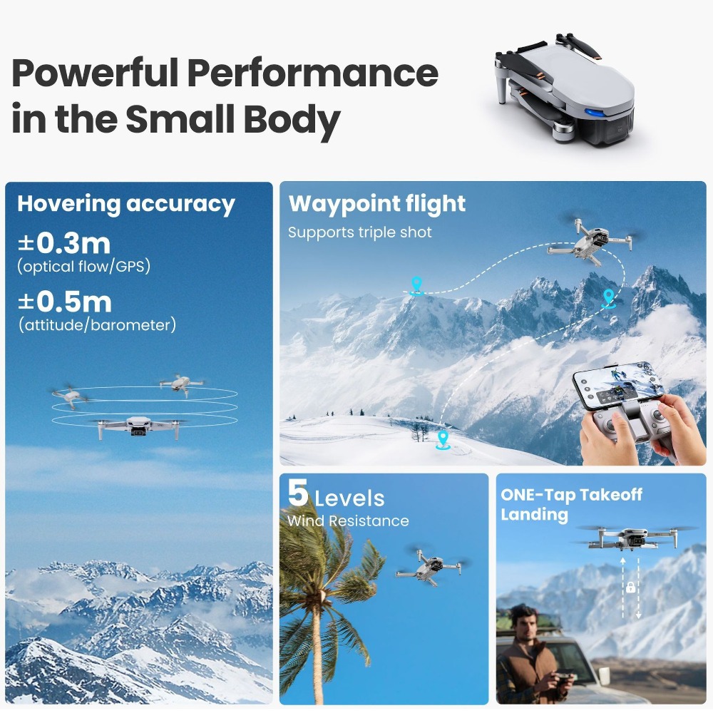 Глобальный мини-дрон MiniX! 4K – обзор и цена Drone Gimbal Mount