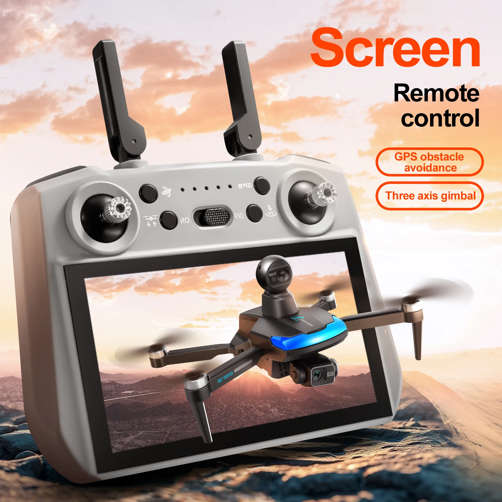 S185 Профессиональный дрон 2,7 – обзор и цена Drone Gimbal 3 Axis