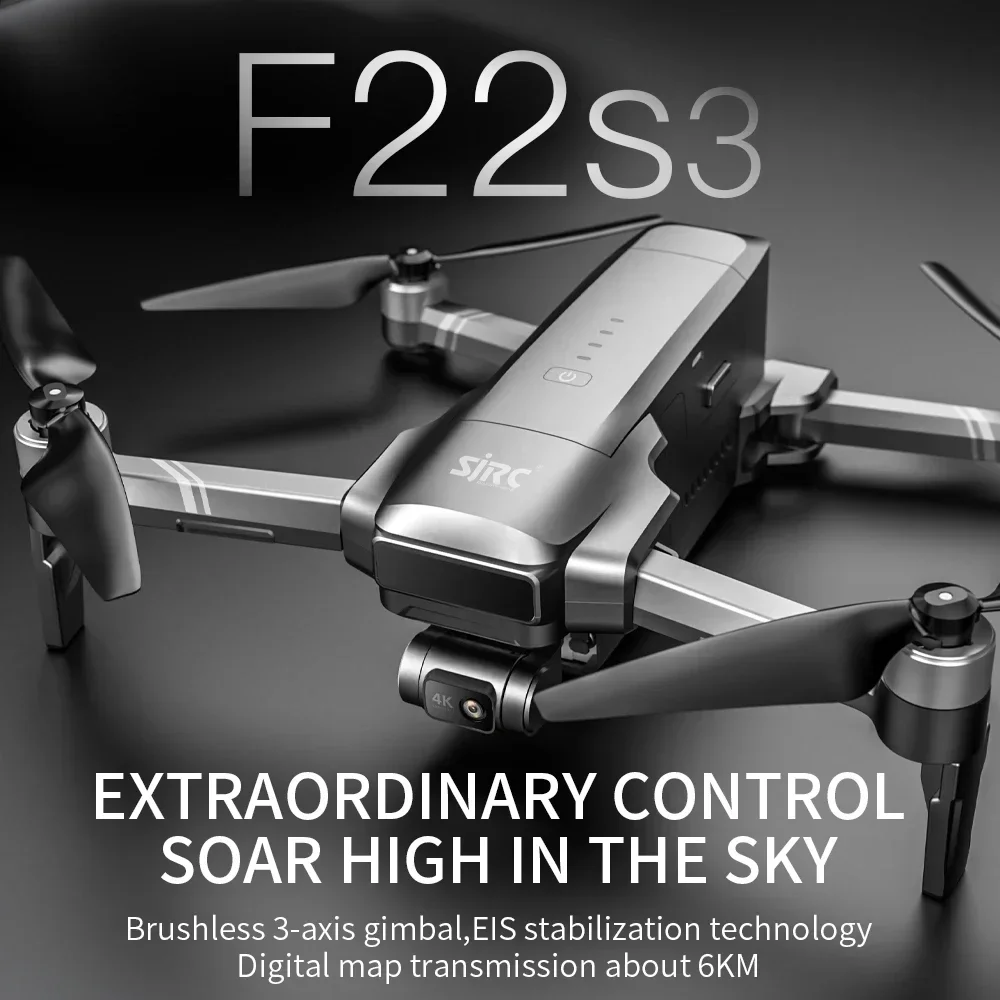 Складной квадрокоптер SJRC F22 – обзор и цена Drone Gimbal 3 Axis