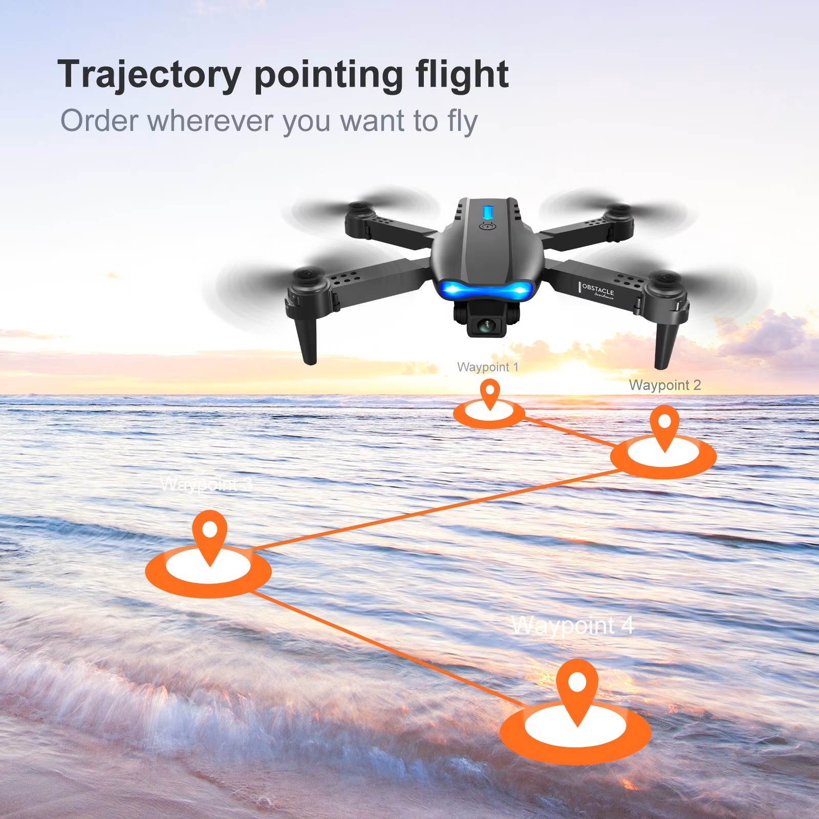 Обновленный складной дрон E88P – обзор и цена Drone Gimbal Brushless