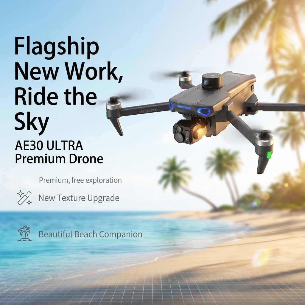 НОВЫЙ Дрон AE30 Ultra GPS с пр – обзор и цена Drone Gimbal 3 Axis