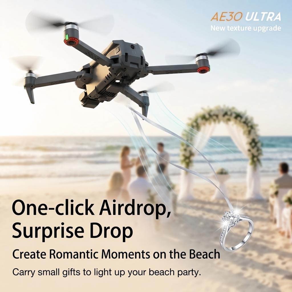 НОВЫЙ Дрон AE30 Ultra GPS с пр – обзор и цена Drone Gimbal 3 Axis